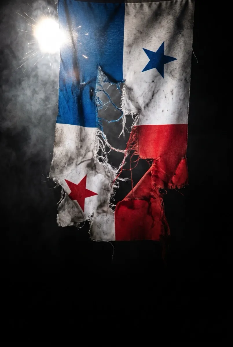 Torn flag — poster for The Martyrs