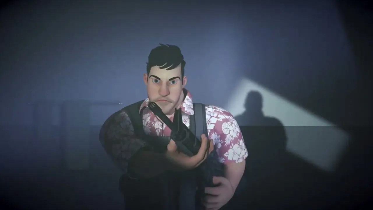 Henry Graves, the animated lead, wearing the Boogaloo movement’s Hawaiian shirt